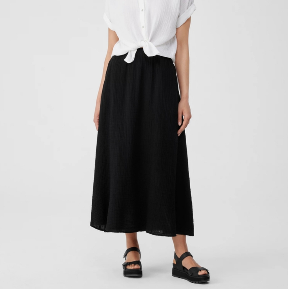 Eileen Fisher Cotton MidiSkirt